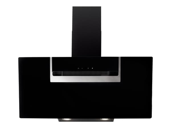 EICO Ancona 80 N - Panser - skorsteinvinklet - bredde: 80 cm - dybde: 42.2 cm - resirkulering - med intern motor - svart glass