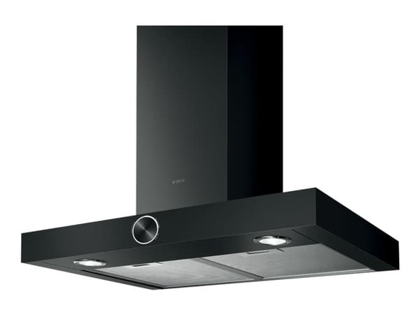 Elica Lol BL/A/60 MOON EDITION - Panser - skorsteinsflat - bredde: 59.8 cm - dybde: 45 cm - ekstraksjon og resirkulasjon (-) - embossed black Svart, Rostfritt stål