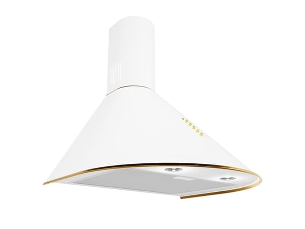Skorstenshætte Akpo WK-4 Dandys GOLD 60 cm 450 m3/h, Hvid
