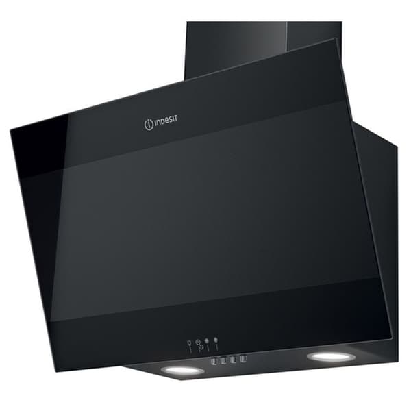 Indesit IHVP6.6LMK dekorativ väggmonterad huva Svart