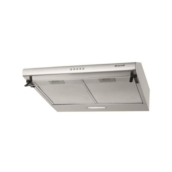 Visirhuva - BRANDT - BHC9602X - Maximalt evakueringsflöde 320 m3/h - Kolfilter - LED Rostfritt stål
