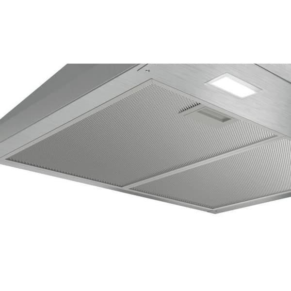 BOSCH DWP64BC50 väggmonterad huva - Bredd 60 cm - Rostfritt stål - Evakuering / Återvinning - 360 m3 luft / h - 66 dB max - C - 3 hastigheter
