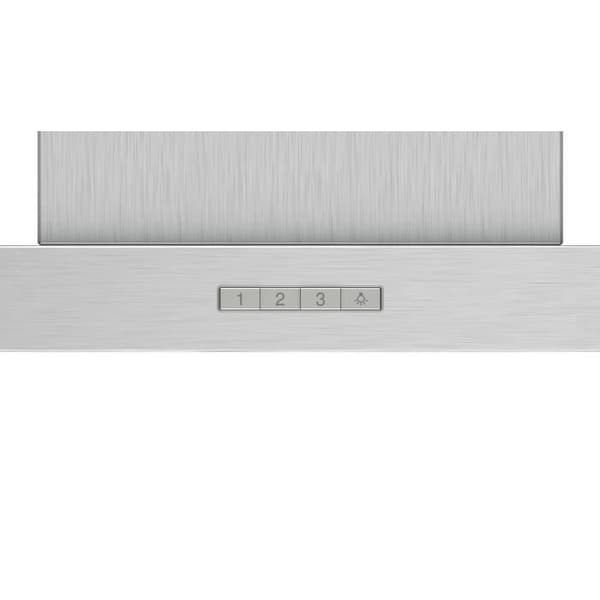 BOSCH DWB94BC50 - Lådväggshuv - Evakuering / Återvinning - 330 m3 luft / h - 64 dB max - 3 hastigheter - L 90 cm - Rostfritt stål