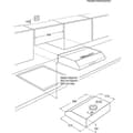 Miniatyrbild 3 av 3: Electrolux - visirhuva 60cm 272m3-h grå - efu216s