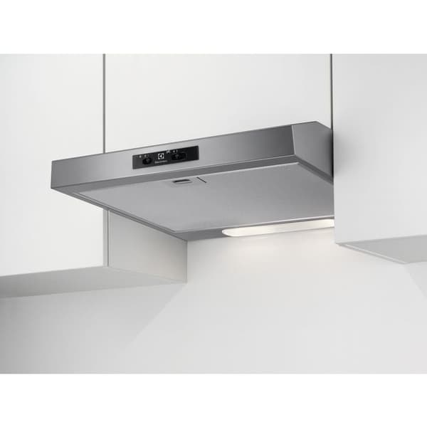 Electrolux - visirhuva 60cm 272m3-h grå - efu216s Grå