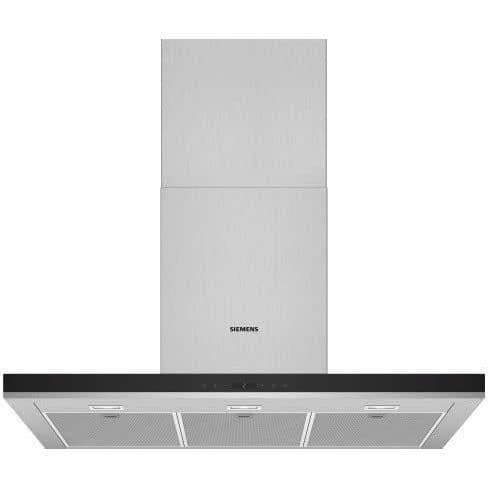 SIEMENS LC97BHP50 dekorativ väggmonterad boxhuv 90 cm - 718 m3/h - Rostfritt stål