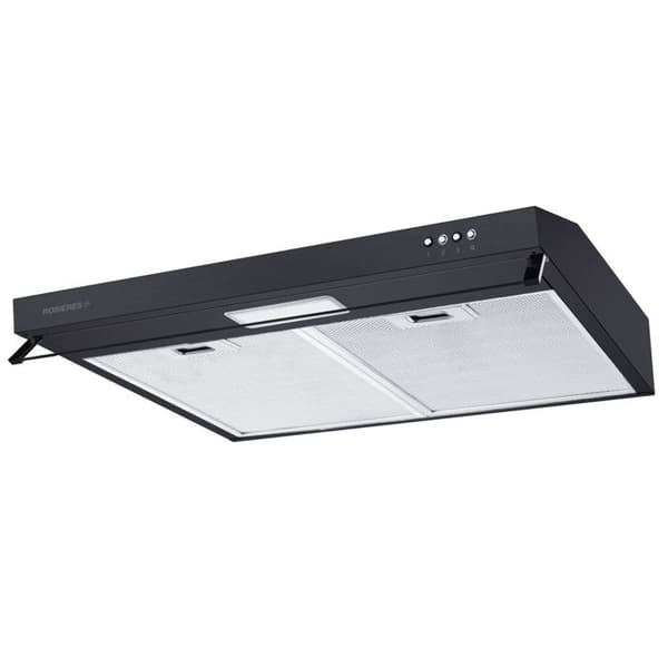 Rosieres - visirhuva 60cm 348m3-h svart - rhc638-1pn Svart