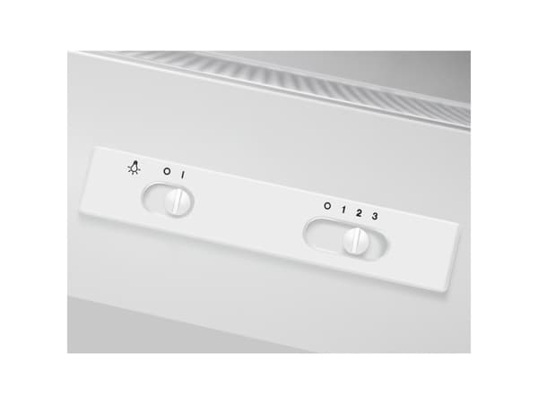 Electrolux EFU216W - Kåpa - standard - Fördjupning - bredd: 60 cm - utsug och cirkulation - vit