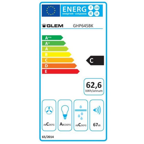 Dekorativ huva GLEM GHP645BK