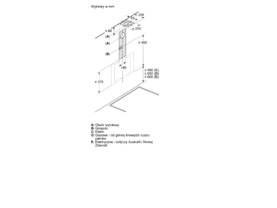 Bosch Serie 6 DWK65DK20 emhætte Vægmonteret Hvid 430 m3/h A