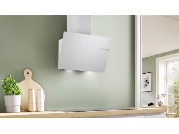 Bosch Serie 6 DWK65DK20 emhætte Vægmonteret Hvid 430 m3/h A