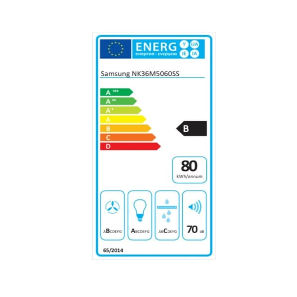 Konventions-emhætte Samsung NK36M5060SS 90 cm 670 m3/h