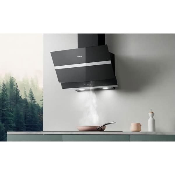 CIARRA Fläktkåpa 60cm APP Kontroll 650 m3/h Klass A+++ 4 hastigheter Booster 58dB Touchknapp Svart