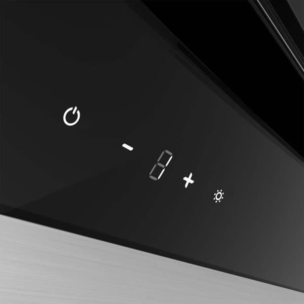 CIARRA Fläktkåpa 60cm APP Kontroll 650 m3/h Klass A+++ 4 hastigheter Booster 58dB Touchknapp Svart