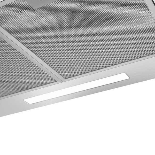 Kåpa 60cm Klass A++ 350 m3/h Återvinning och evakuering LED belysning i rostfritt stål