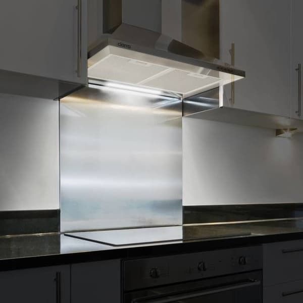 CIARRA dekorativ huva 60cm A++ 2st Kolfilter 370m³/h Återvinning eller evakuering 3 hastigheter INOX