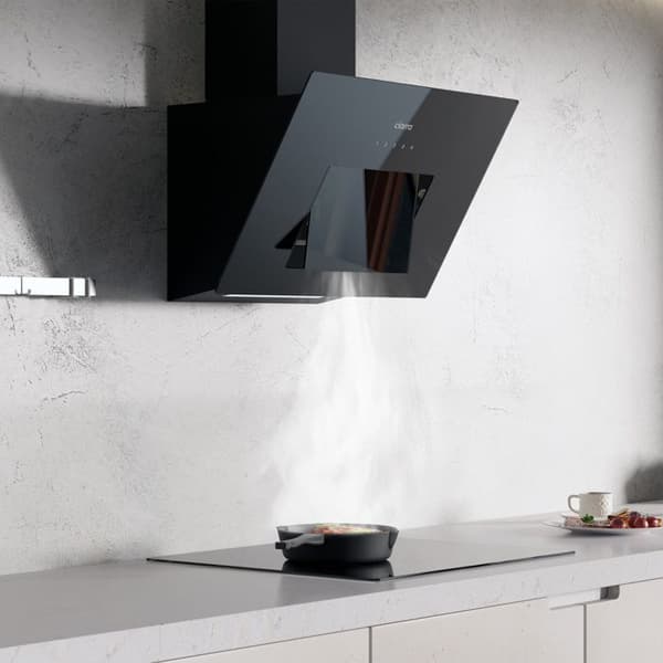 CIARRA Lutande huva 60 cm Wi-Fi-ansluten Booster A+++ LED-skärm med automatisk öppning