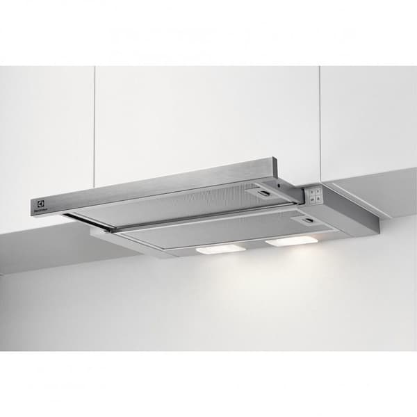 Electrolux LFP326S cooker hood Semi built-in (pull out) Grey 410 m³/h C Grå