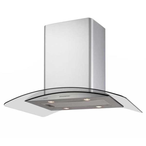 Cata Dekorativ Huva Isla Gamma 900x90 Cm Silver Metallisk