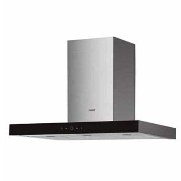 Cata Dekorativ Huva Legend 9000 90 Cm Silver Svart, Rostfritt stål