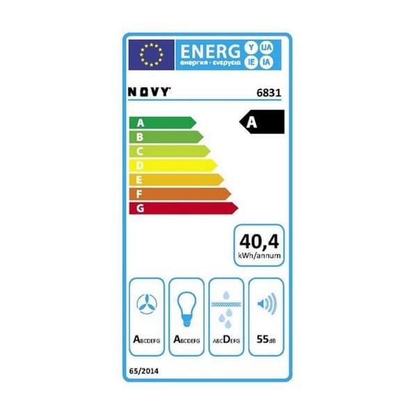 Dekorativ huva - NOVY - Pure'line 6831 - Tak - Evakuering &amp; återvinning - Rostfritt stål