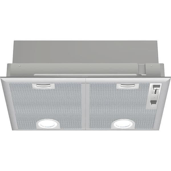 Filtergrupp 650 m3/H - BOSCH DHL555BL - 50 cm - Klass C 79,8 kWh/år - Evakuering eller återvinning med DH kolfilter - Metall Silver