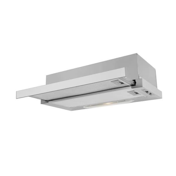 Guzzanti GSL50I huv - 194 m³-h - Kanaliserad / recirkulation - Rostfritt stål - Klass F - 65 dB Rostfritt stål