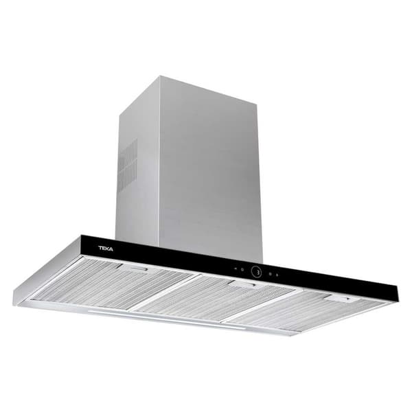 Teka Huva Konventionell Dlh 786 T 90 Centimeter Silver Svart, Rostfritt stål