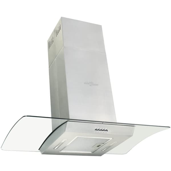 ø-emhætte 90 cm rustfrit stål 756 m³/t. LED