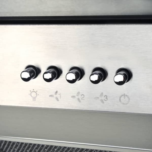 ø-emhætte 90 cm rustfrit stål 756 m³/t. LED
