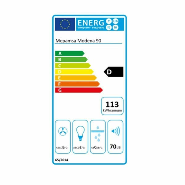 Mepamsa Konventionel Hætte Moderna 90 Inox V3