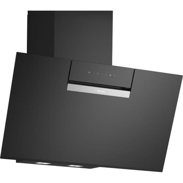 Väggdekor huva - lutande glas - BOSCH SER4 - DWK87FN60 Svart - Home Connect - L: 790 mm x D: 433 mm Svart