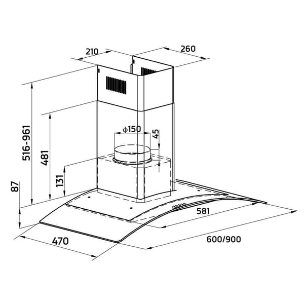 Orbegozo Koristeellinen Huppu Ds 60190 In 90 Cm