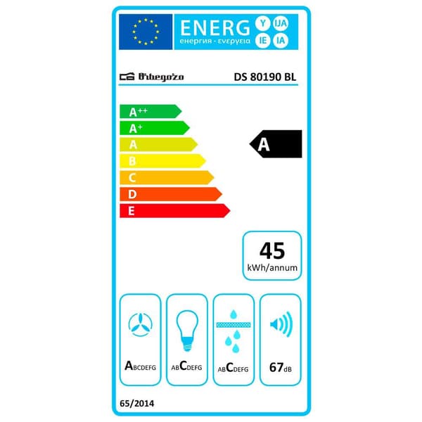Orbegozo Dekorativ Hætte Ds 80190 Bl 90 Cm