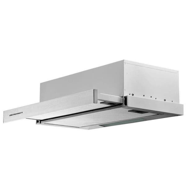 Berdsen BE-60-LW teleskopisk köksfläkt 60 cm INOX