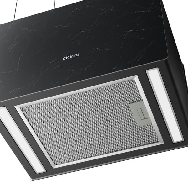 Ciarra Touch Island Hood APP Kontroll A+++ 700m3/h Booster Justerbar belysning Återvinningshuva Svart CD4850GB