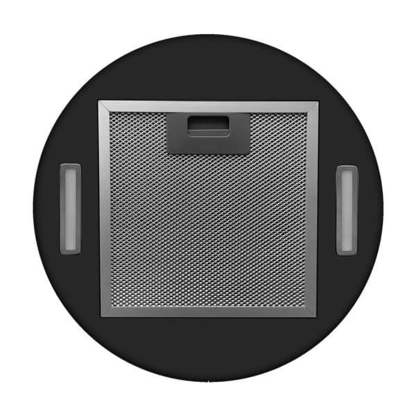 Ö köksfläkt 35cm Berdsen svart BT-221