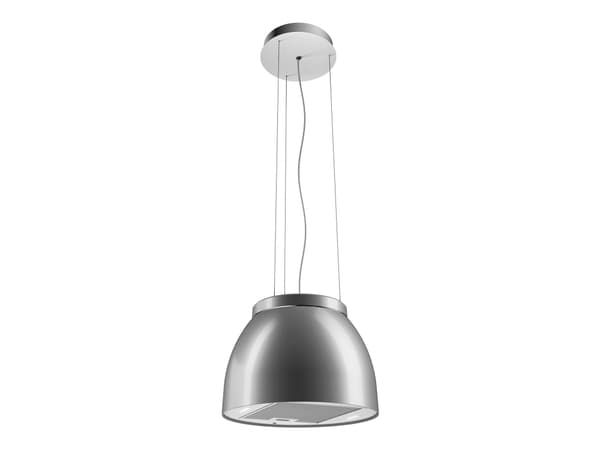 EICO Link-2 Luna Aluminum - Kåpa - fritt hängande - bredd: 45 cm - djup: 45 cm - cirkulation - med inbyggd motor - grå
