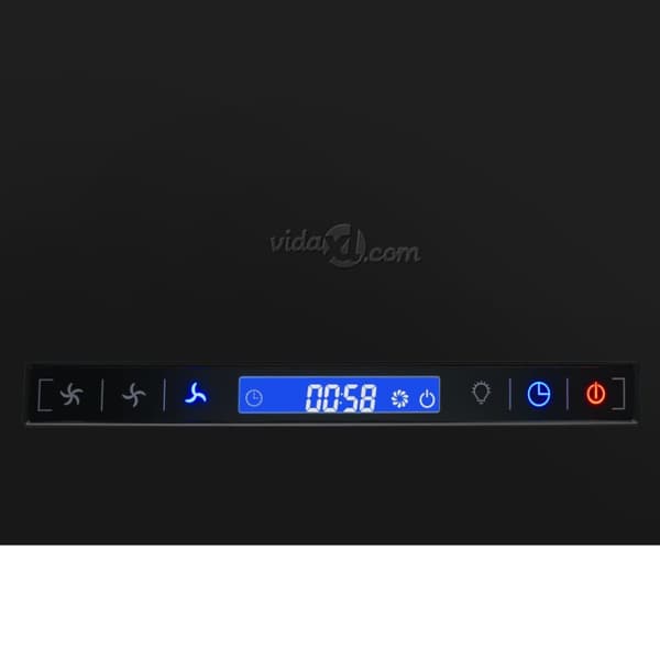 Köksfläktar - Living Hängande köksfläkt touchsensor LCD 37 cm pulverlackerat stål