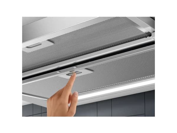 Electrolux LFP416X - Kåpa - teleskopisk - bredd: 59.8 cm - djup: 30 cm - utsug och återcirkulering (-) - grå