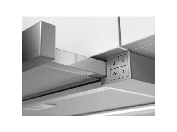Electrolux LFP416X - Kåpa - teleskopisk - bredd: 59.8 cm - djup: 30 cm - utsug och återcirkulering (-) - grå