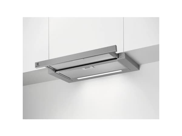 Electrolux LFP416X - Kåpa - teleskopisk - bredd: 59.8 cm - djup: 30 cm - utsug och återcirkulering (-) - grå