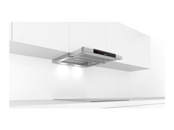 Bosch Serie | 8 DFS067K51 - Kåpa - teleskopisk - Fördjupning - bredd: 52.4 cm - djup: 29 cm - utsug och återcirkulering (-) - med inbyggd motor - ros