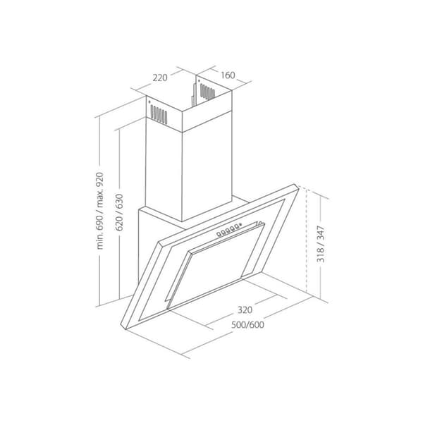 Akpo WK-4 Nero Eco 50 De Pared Blanco