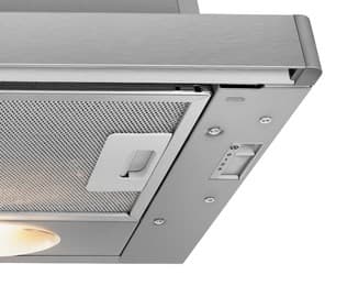 Beko HNT61210X spiskåpa 280 m3/h Halv inbyggd (utdragbar) Rostfritt stål