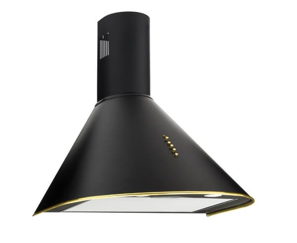 Skorstenshuv Akpo WK-4 Dandys GOLD 50 cm 450 m3/h, Svart