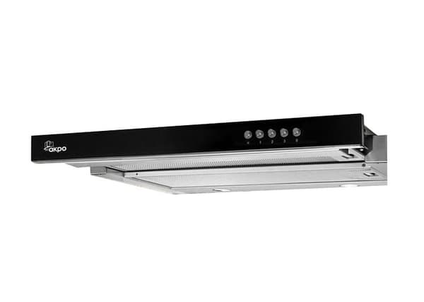 Akpo WK-7 Light Glass 50 Underskab emhætte Inox, Sort