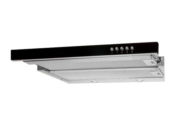 Akpo WK-7 Light Glass 50 Underskab emhætte Inox, Sort Sort