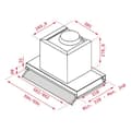 Miniatyrbild 2 av 3: Konventionell fläkt Teka 113100000 90 cm 255 m3/h 50 dB 250W Silvrig Stål A