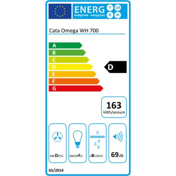 Konventionell fläkt Cata OMEGA WH 700 Vit